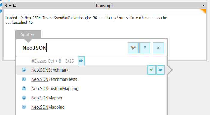 NeoJSON 설치 확인